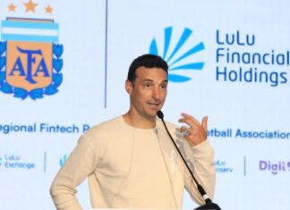 Emotiva frase de Scaloni en Dubái durante un anuncio de la AFA