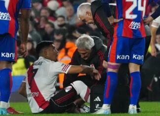 Maximiliano Salas se lesionó y será baja en River: qué dice el parte médico