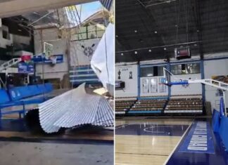 Se derrumbó el techo del estadio de Regatas Corrientes