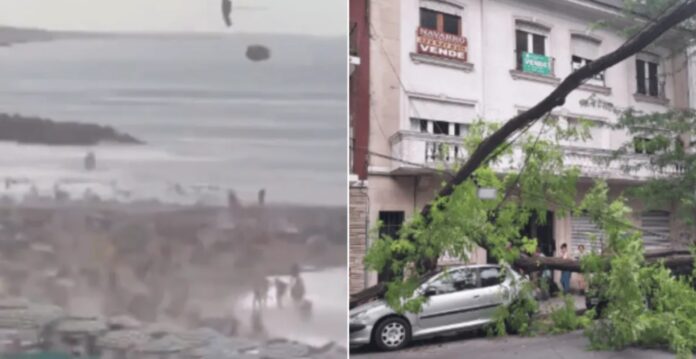 temporal en mar del plata
