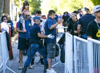 Megaoperativo de seguridad en la Fiesta de la Confluencia