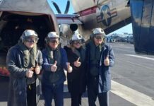 Fuerte gesto militar: Milei subió al portaaviones USS Nimitz