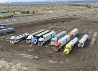 Habilitaron un predio para albergar hasta 250 camiones afectados por el cierre de Pino Hachado