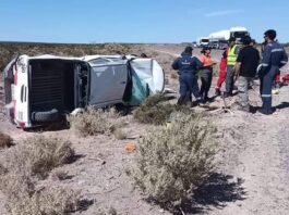 Cinco petroleros heridos en un accidente cerca de Rincón de los Sauces