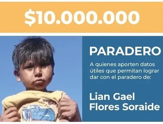 Búsqueda de Lian: ofrecen $20 millones de recompensa para quienes aporten datos sobre su paradero