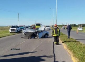 Un nene de 2 años murió en un violento choque camino a Mar del Plata