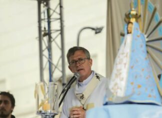 García Cuerva en Luján: “No bajemos los brazos frente a la pobreza y el narcotráfico”