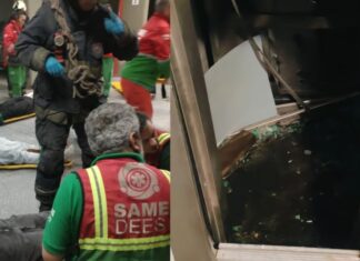 Pánico en Palermo: un ascensor con nueve jóvenes cayó desde el séptimo piso
