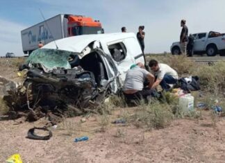 Río Negro: impactante choque frontal en la Ruta 151 desata operativo de emergencia