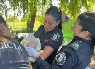 Conmoción en Mar del Plata: policías asistieron a una mujer a dar a luz en plena calle