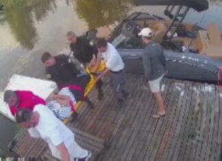 La mujer baleada en una lancha se recuperó, pero el tirador sigue libre