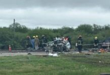 Tragedia en la Ruta 9: cinco muertos en un choque frontal