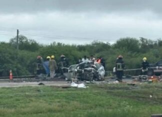 Tragedia en la Ruta 9: cinco muertos en un choque frontal