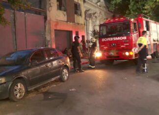 Incendio en Montserrat: evacuaron a 70 personas