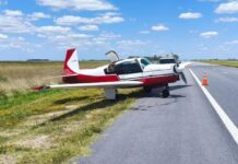 Avioneta aterrizó de emergencia en una ruta bonaerense