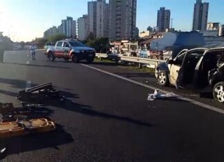 General Paz: choque en cadena, personas atrapadas y traslado aéreo