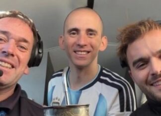 Nahuel Gallo regresó a Argentina y se reencontró con su familia