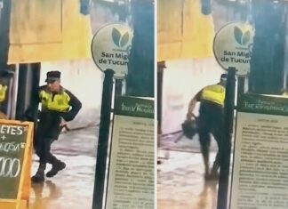 Sancionaron a policías por jugar al fútbol en la calle durante su turno