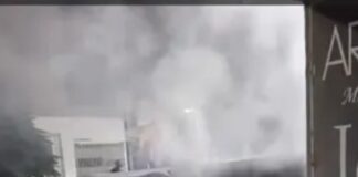 Vandalismo en Neuquén: incendiaron un contenedor en pleno centro