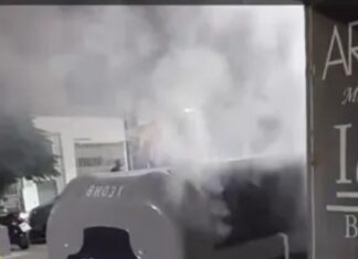 Vandalismo en Neuquén: incendiaron un contenedor en pleno centro