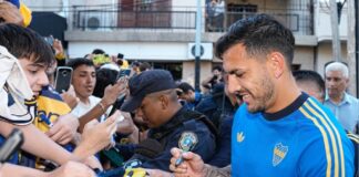 Calurosa bienvenida para Boca en Santiago del Estero en la previa del duelo ante Central Córdoba
