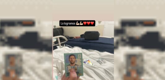 Bastián Jerez encontró la figurita de Messi mientras continúa internado en San Justo