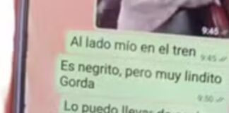 Acusan a un argentino de enviar mensajes racistas sobre un niño durante un viaje en tren