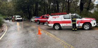 Choque sobre Ruta 40 cerca de Villa Traful: tres personas fueron hospitalizadas