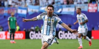 Messi volvió a brillar y Argentina inició la defensa del título con una goleada