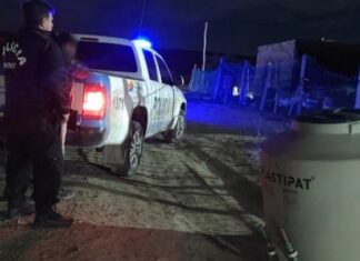 Lo sorprendieron cuando intentaba llevarse un tanque de 850 litros de una construcción