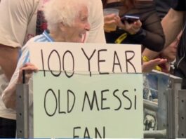 La fan de Messi de casi 100 años que se hizo viral en Argentina-Austria
