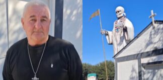 Murió el hombre que construyó la estatua de 13 metros de San La Muerte