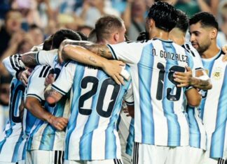 Con goles de Barco, Messi y Almada, Argentina venció a Islandia en el último amistoso