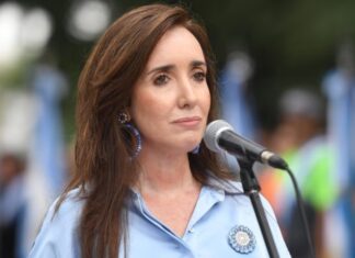 Victoria Villarruel saludó a los periodistas y volvió a marcar distancia de Javier Milei