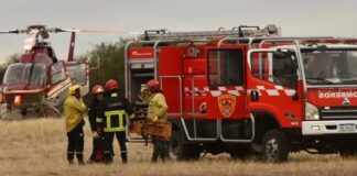 Tragedia en San Juan: murieron las siete personas que viajaban en un helicóptero de capacitación contra incendios