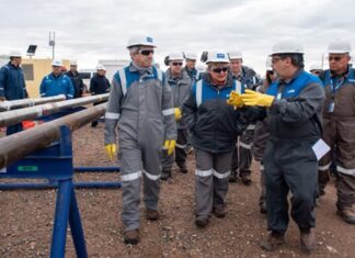 Kristalina Georgieva llegó a Neuquén para recorrer Vaca Muerta junto a autoridades de YPF