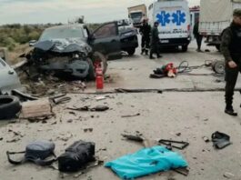 Murió una pareja de Villa La Angostura en un choque múltiple sobre la Ruta 35