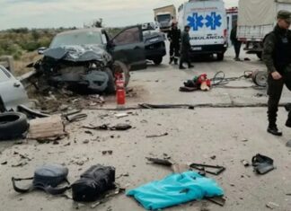 Murió una pareja de Villa La Angostura en un choque múltiple sobre la Ruta 35