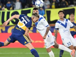 Boca y Vélez empataron 1-1 y el Fortín se mantiene como líder de la Zona A