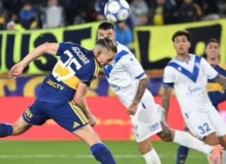 Boca y Vélez empataron 1-1 y el Fortín se mantiene como líder de la Zona A
