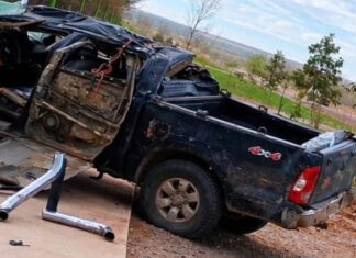 Dos jóvenes murieron en un vuelco en la Ruta 6 y el conductor dio positivo en alcoholemia