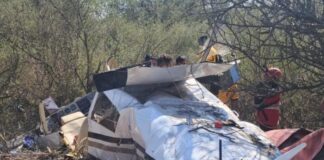 Cayó una avioneta en el sur de Córdoba y cinco personas fueron hospitalizadas