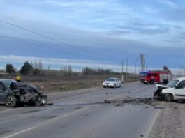 Río Negro: Murió un joven de 19 años tras un choque frontal en la Ruta 65