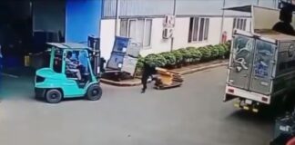 Vietnam: un trabajador murió tras la caída de dos contenedores de un autoelevador
