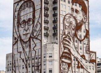 «Una de Messi y otra de Favaloro»: García Moritán propone reemplazar la imagen de Evita en la 9 de Julio
